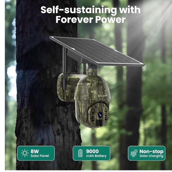 Soliom Solar-Powered Camouflage Security Camera - Picture 2 of 7